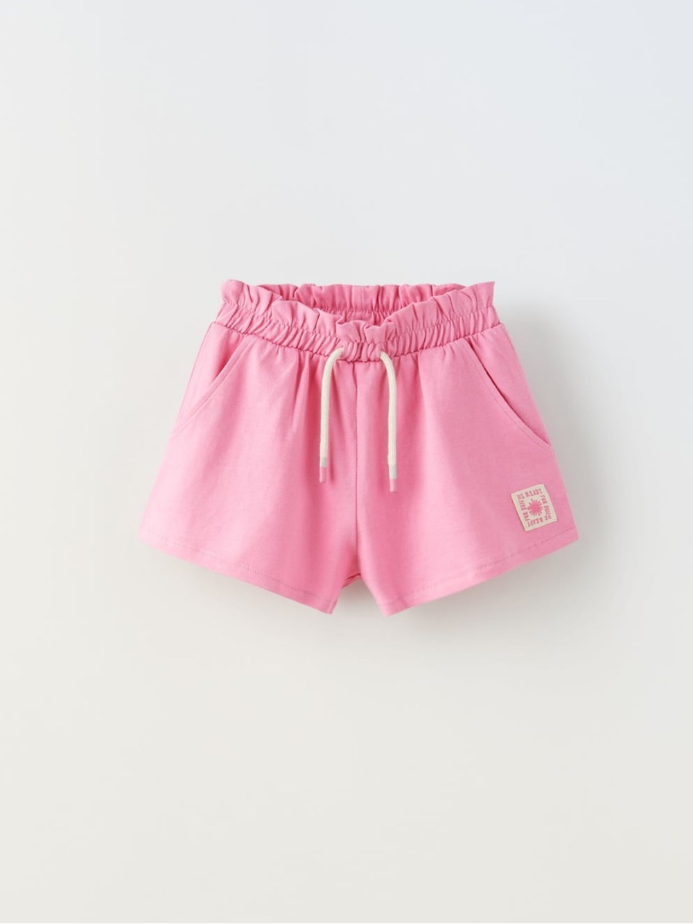 NWT Zara 6Y plush shorts pink cotton